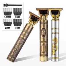 Maquina de Barbear Cortar Cabelo Aparador Profissional Barbeador Acabamento Sem Fio Portátil