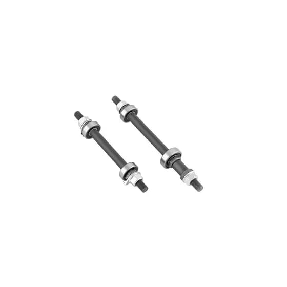 Eixo Dianteiro E Traseiro Com Rolamento Para Cubo Aluminio Maciço Bicicleta