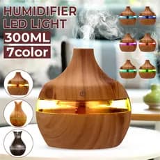 Umidificador E Aromatizador De Ar 8H Difusor Elétrico Ultrassónico De Ambiente Portátil Led Quarto