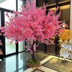 10Unidades Buquê De Flores De Pêssego Cerejeira Artificial Flor Para Decoração De Casamento