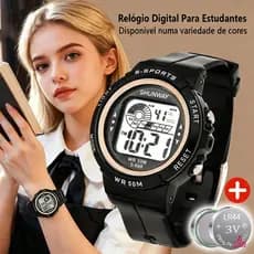 Relogio Feminino Original A Prova D Água Digital Led Esportivo Cronômetro