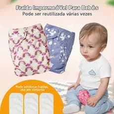 Frida Ecológica Reutilizável Lavável Bebê Absorvente Ajustável BPA Free Tecido Respirável