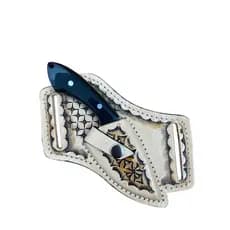 Faca Campeira Inox Canivete Personalizada Bainha de Luxo