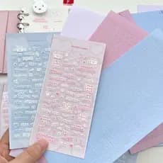 Adesivos Coreanos Alfabeto Adesivo DIY Decoração De Embalagem De Presente