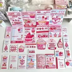 22 Unidades/Conjunto Adesivo De Vedação De Bolo De Frutas Doces De Cartão De Felicitações Material De Embalagem Decoraçã