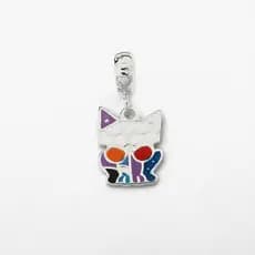Berloque Gato Esmaltado Colorido