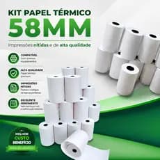 Bobina Térmica 58mm  mini impressora