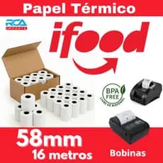 Papel para  iFood Delivery  impressora témica 58mm
