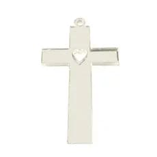 Chaveiros Cruz Acrílico 2mm Kit 300 Com Furo Externo 6x3,5cm