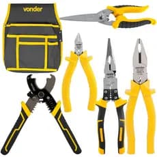 KIT PROFISSINAL VONDER ALICATES, PORTA FERRAMENTAS E TESOURA
