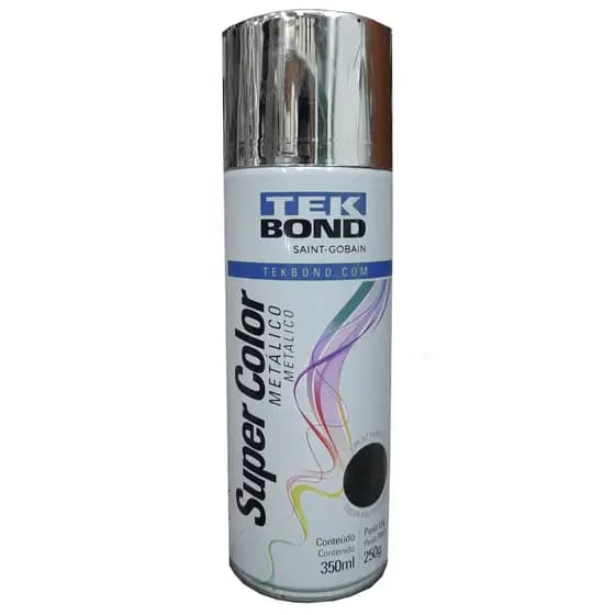 TINTA SPRAY CROMADO METALICO 350ML TEKBOND