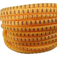 ANILHA PARA CABO 2,5 A 4MM EC1 NUMEROS 1000 PECAS PARA IDENTIFICACAO DE FIOS