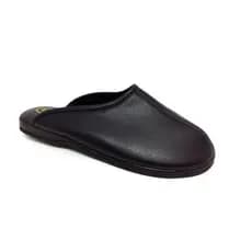 Leffa Pantufa Chinelo de Inverno em Couro Ref. 584 | Tamanhos Especiais