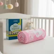 Cobertor Manta Bebe Menina Macio Flannel Feminino Rosa Etruria