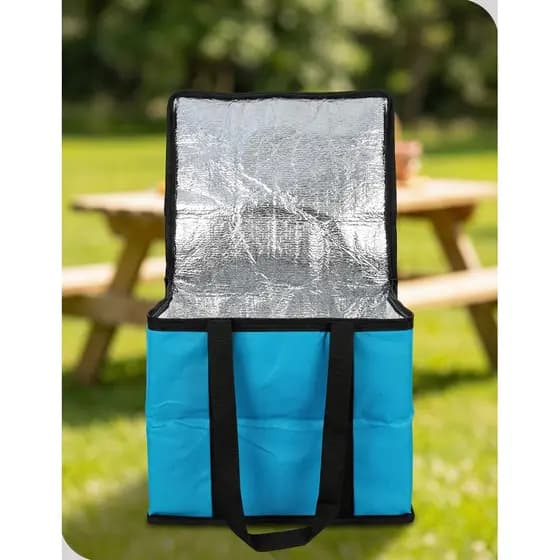 Bolsa Térmica 26L Azul Grande Cooler Praia Viagem