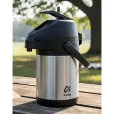 Garrafa Térmica Para Café Chá Tereré 2,5L Inox Parede Dupla a Vácuo com Alavanca de Pressão