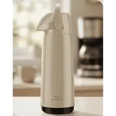 Garrafa Termica Invicta Air Pot 1,8L Cappuccino com Pressao Alca e Ampola de Vidro