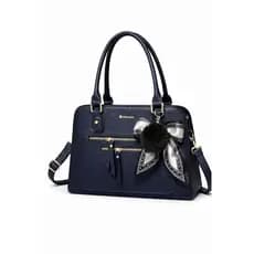 Bolsa Feminina Premium Elegante + Alça Transversal | Couro Sintético Luxo com Pingente | Grande e Espaçosa