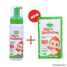 Kit Higienizador Mãos Limpinhas Bioclub + Refil 200ml | Proteção Sem Álcool para Toda a Família