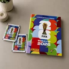 Álbum da Copa do Mundo 2026 + 2 Pacotinhos de Figurinhas  (Brinde)