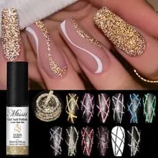 MTSSII 5ml Glitter Liner Gel Polonês Linha De Pintura Soak Off UV LED Verniz DIY