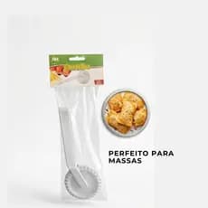 Carretilha Corta e Fecha Pastel Cortador Fechador de Massas Carretilha de Plástico para Massas