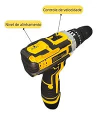 Parafusadeira 12V Portátil Leve, Resistente e Recarregável