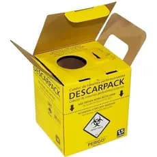 5 Cxs Coletora Material Perfuro Cortante 1,5 Lts Descarpack