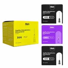 Kit 100 Agulhas Hipodérmicas 13x0,30mm + 100 Agulhas Á Escolher
