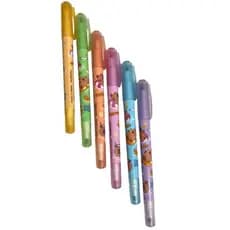 Canetinha Capivara 6 Cores HightLighter Kit Escolar Caneta Capybara Canetinha Duas Pontos