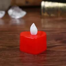 KiT Vela Coração LED + Pétalas Vermelha Velas Eletrônica Velinha Coração Dia dos Namorados Balão Decoração Vela Branca