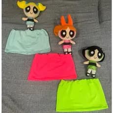 KIT 3 Cropped Neon Carnaval Fantasia de Carnaval Cropped Neon