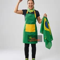 Avental Brasil Verde e Amarelo – Tema Copa do Mundo