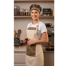 Avental Personalizado Estiloso – Perfeito para Coffee Lovers e Profissionais