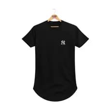 Camiseta Masculina Longline Oversized Algodão Premium
