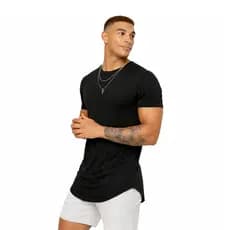 Camiseta Masculina Longline Lisa Overside Academia