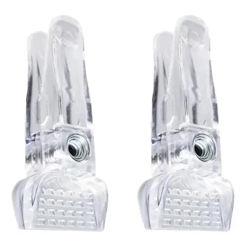 Kit 100 Presilhas Acrílico Cristal Transparente Cabidese