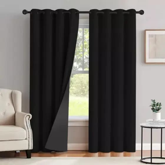 Cortina Blackout Corta Luz 2,80 X 1,80  Sala Quarto Preto