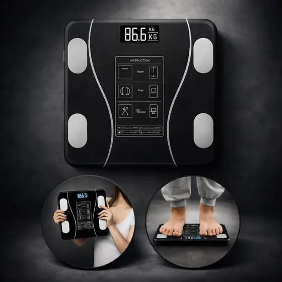 Balança Digital Bioimpedância Bluetooth Inteligente Corporal 180kg