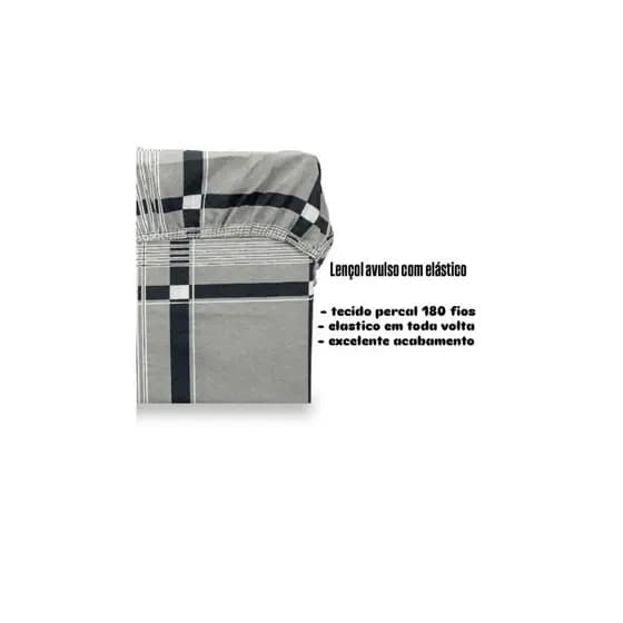 Lençol Avulso King 1 Peça Box Com Elástico Estampas Decorativa