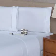 Par de Fronhas Percal Algodão 180 fios Ponto Palito 70 cm x 50 cm