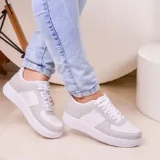 Tênis Feminino Casual Estiloso Urbano Street Versátil Blogueira Macio Leve Envio Imediato