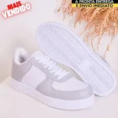 Tênis Feminino Branco Casual Confortável Leve Macio Antiderrapante Durável Qualidade Envio Imediato
