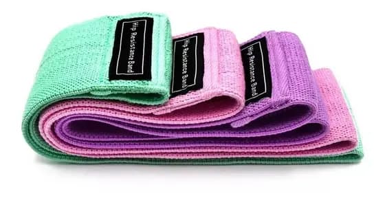 kit 3 Faixas Elásticas De Exercício Hip Resistance Bands