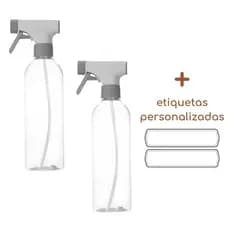 Kit 2 Borrifador Multiuso Spray Pulverizador 500ml Flow Ou