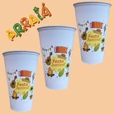 50 Copos long resistente festa junina quadrilha caipira arraia quermesse são joao evento escola