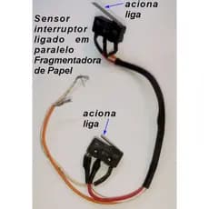 Duplo Sensor Interruptor paralelo para 2 setores chicotinho pronto - Fragmentadoras C1000 Appt-tech e outras funções