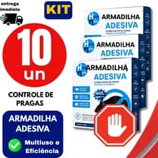 Kit Cola Pega Pragas Adesiva Alta Aderência Multiuso Forte Praticidades Doméstico Eficaz Qualidades