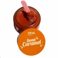 Máscara Labial Noturna Sweet Caramel Nina Makeup Hidratação Intensa