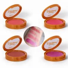 Blush Cremoso Sweet Caramel Nina Makeup | Fácil de Esfumar | Acabamento Natural
